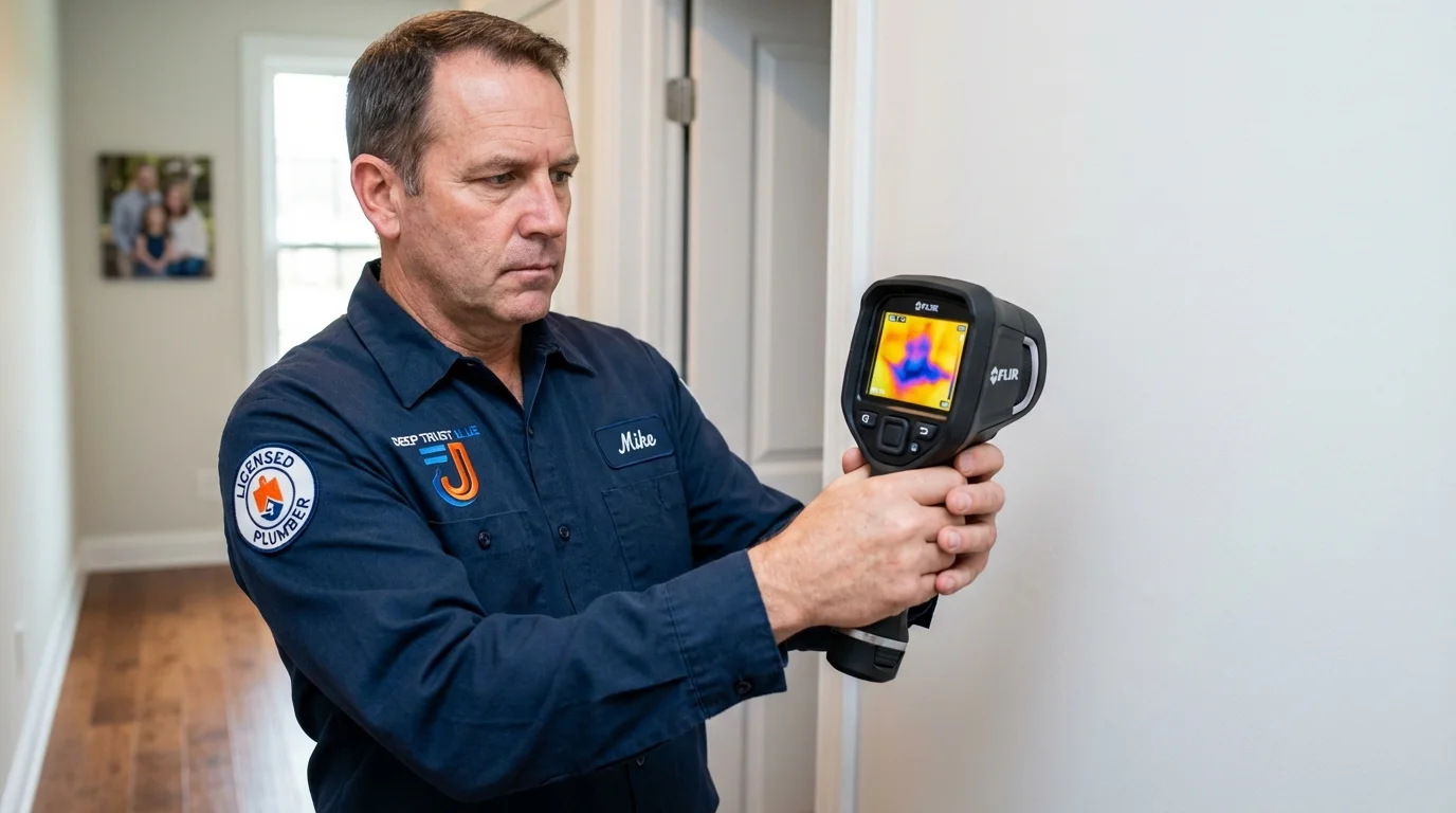 Thermal imaging leak detection by Johns Plumbing LLC in Folly Beach